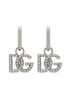 Dolce & Gabbana boucles d'oreilles à breloque logo - Argent