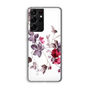 Mooie bloemen: Samsung Galaxy S21 Ultra Transparant Hoesje