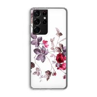 Mooie bloemen: Samsung Galaxy S21 Ultra Transparant Hoesje
