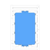 Weidmüller 2737750000 CC-DT 85/54 K MC NE BL Apparaatmarkering 10 stuk(s)