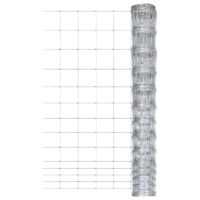 VidaXL Hek 50 m 150 cm gegalvaniseerd staal zilverkleurig