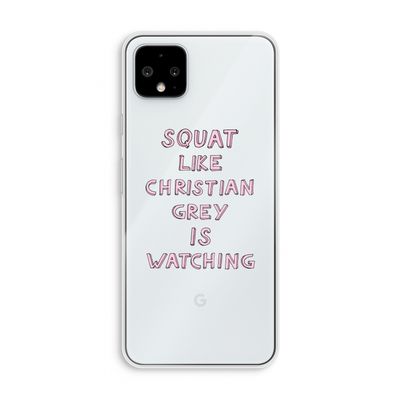 Christian Grey: Pixel 4 XL Transparant Hoesje
