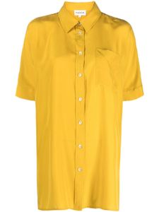 P.A.R.O.S.H. chemise en soie à manches courtes - Jaune