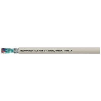 HELU 43553-100 Datakabel 4 x 0.5 mm² Grijs 100 m