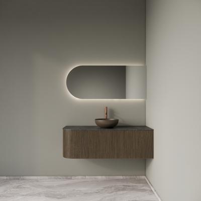 Badkamermeubelset Gliss Design Alluro 120 cm Rechts Ash Grey
