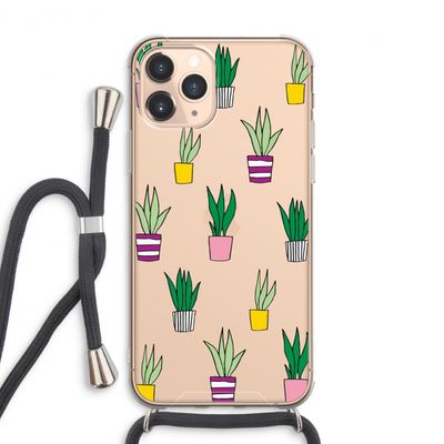 Sanseveria: iPhone 11 Pro Max Transparant Hoesje met koord
