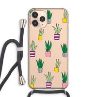 Sanseveria: iPhone 11 Pro Max Transparant Hoesje met koord