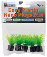 Superfish Easy Plants Nano Plug 2cm - Levendige Aquascapes Set van 5 Mini Aquarium Plantjes - thumbnail