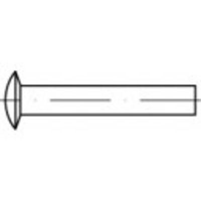 TOOLCRAFT 112342 Lensklinknagel (Ø x l) 4 mm x 8 mm Staal 1000 stuk(s)