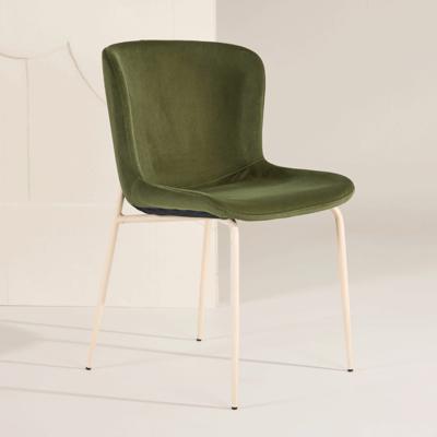 Nohr Eetkamerstoel 'Artesha' Velvet, kleur Groen
