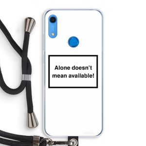 Alone: Huawei Y6s Transparant Hoesje met koord