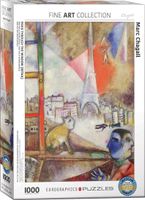Marc Chagall Paris Through the Window Puzzel 1000 Stukjes - thumbnail