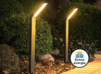 2 FlinQ Solar Tuinlampen met sensor