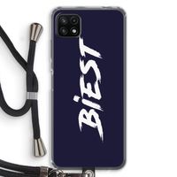 Biest: Samsung Galaxy A22 5G Transparant Hoesje met koord