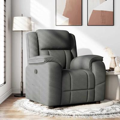 Fauteuil verstelbaar stof donkergrijs