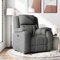 Fauteuil verstelbaar stof donkergrijs