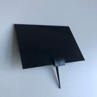 Prijspen kunststof zwart lengte 5cm 10st