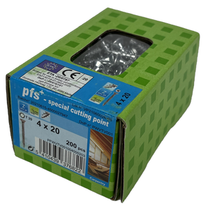 pgb-Europe PFS+ | Spaanplaatschroef PFS+ VZK-T Ø 4,0x20 Zn - 200 stuks - PFWVTV001004000203