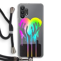 Hold My Heart: Samsung Galaxy A32 5G Transparant Hoesje met koord