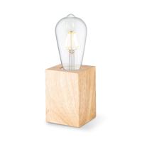 Light depot - tafellamp Eliaz vierkant - hout - Outlet