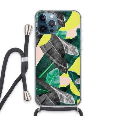 Fantasie jungle: iPhone 13 Pro Max Transparant Hoesje met koord