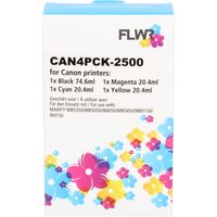FLWR Canon PGI-2500XL Multipack zwart en kleur cartridge