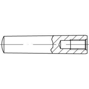 TOOLCRAFT TO-5436837 Conische pen 6 mm Staal 25 stuk(s)