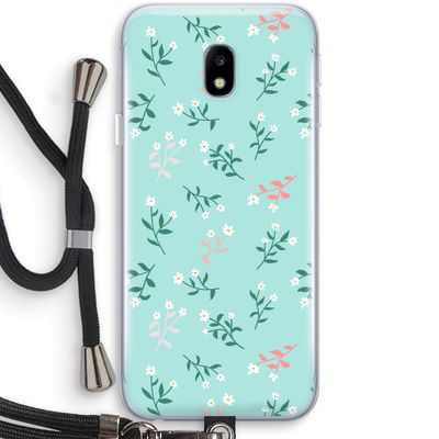 Small white flowers: Samsung Galaxy J3 (2017) Transparant Hoesje met koord