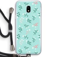Small white flowers: Samsung Galaxy J3 (2017) Transparant Hoesje met koord