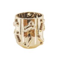 Housevitamin bloempot dick goudkleurig 11,5 cm | 12 stuks