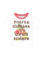 Dolce & Gabbana Kids t-shirt à imprimé graphique - Blanc