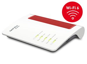 FRITZ!Box FRITZ! BOX 6660 Cable draadloze router Gigabit Ethernet Dual-band (2.4 GHz / 5 GHz) Zwart, Rood, Wit