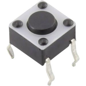 TRU COMPONENTS YST-1102 Druktoets 12 V/DC 0.05 A 1x uit/(aan) Moment (l x b) 6 mm x 6 mm 1 stuk(s)