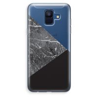 Combinatie marmer: Samsung Galaxy A6 (2018) Transparant Hoesje Combinatie marmer: Samsung Galaxy A6 (2018) Transparant Hoesje
