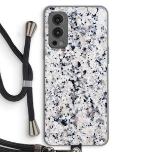 Gespikkelde marmer: OnePlus Nord 2 5G Transparant Hoesje met koord