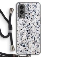 Gespikkelde marmer: OnePlus Nord 2 5G Transparant Hoesje met koord