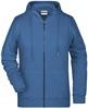 James & Nicholson JN8025 Ladies´ Zip-Hoody - /Light-Denim-Melange - S