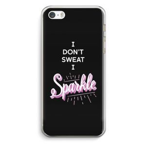 Sparkle quote: iPhone 5 / 5S / SE Transparant Hoesje
