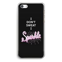 Sparkle quote: iPhone 5 / 5S / SE Transparant Hoesje