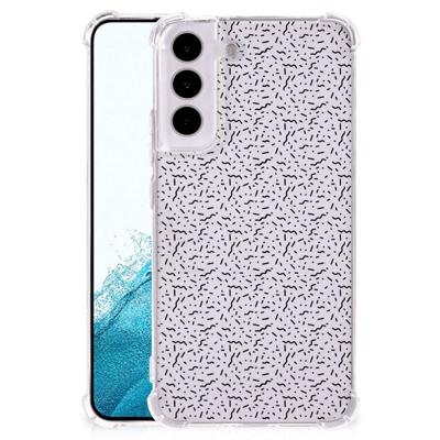 Samsung Galaxy S22 Doorzichtige Silicone Hoesje Stripes Dots Samsung Galaxy S22 Doorzichtige Silicone Hoesje Stripes Dots