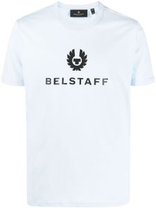 Belstaff t-shirt en coton à logo imprimé - Bleu
