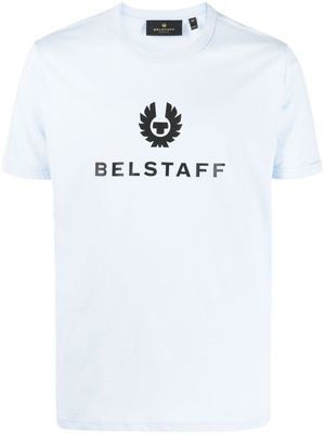 Belstaff t-shirt en coton à logo imprimé - Bleu