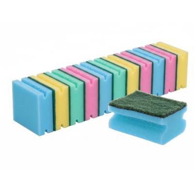 Ultra Clean Schuursponsjes - 24x - gekleurd - afwas of schoonmaak sponzen