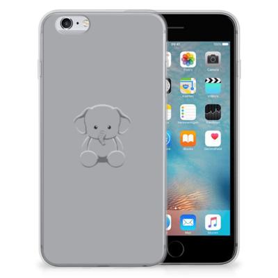 Apple iPhone 6 | 6s Telefoonhoesje met Naam Grijs Baby Olifant Apple iPhone 6 | 6s Telefoonhoesje met Naam Grijs Baby Olifant