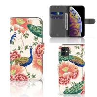 Telefoonhoesje | Met pasjeshouder | voor Apple iPhone 11 Pink Peacock