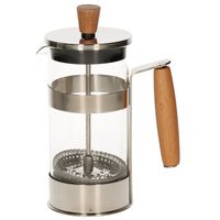 Cafetiere French Press koffiezetter bamboe 350 ml