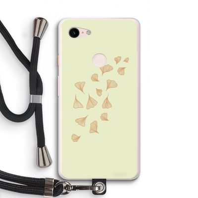 Falling Leaves: Pixel 3 XL Transparant Hoesje met koord