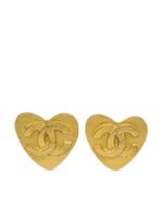 CHANEL Pre-Owned boucles d'oreilles à cœurs (1995) - thumbnail