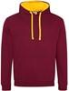 Just Cool JH003 Varsity Hoodie - Burgundy - XXL