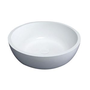 Waskom Best Design Astoria opbouw Glans wit 42 cm Solid Surface